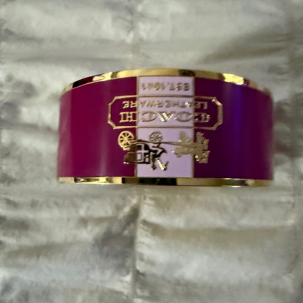 Coach Pink and Gold Designer Bracelet/bangle